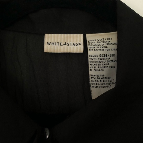 Black Ruffle Detail Sheer Pleated Button Up Top - Picture 7 of 7